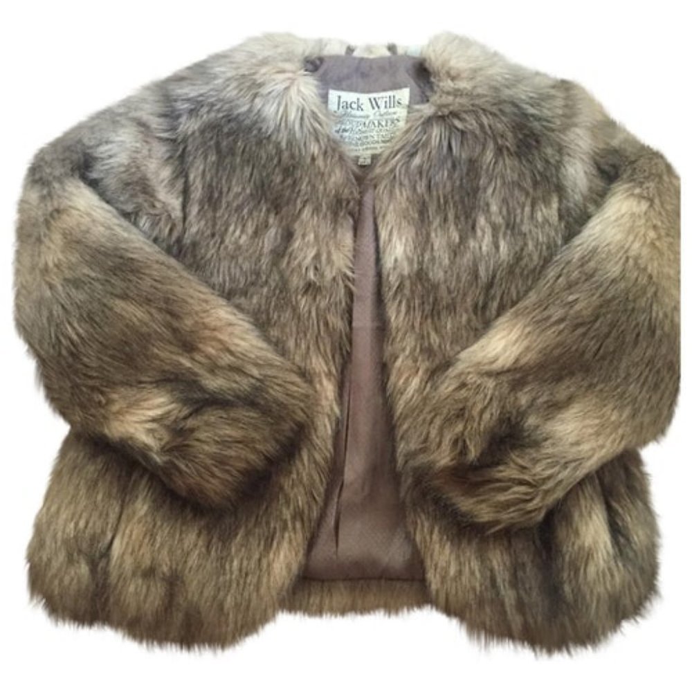 Jack Wills Faux Fur Collarless Jacket